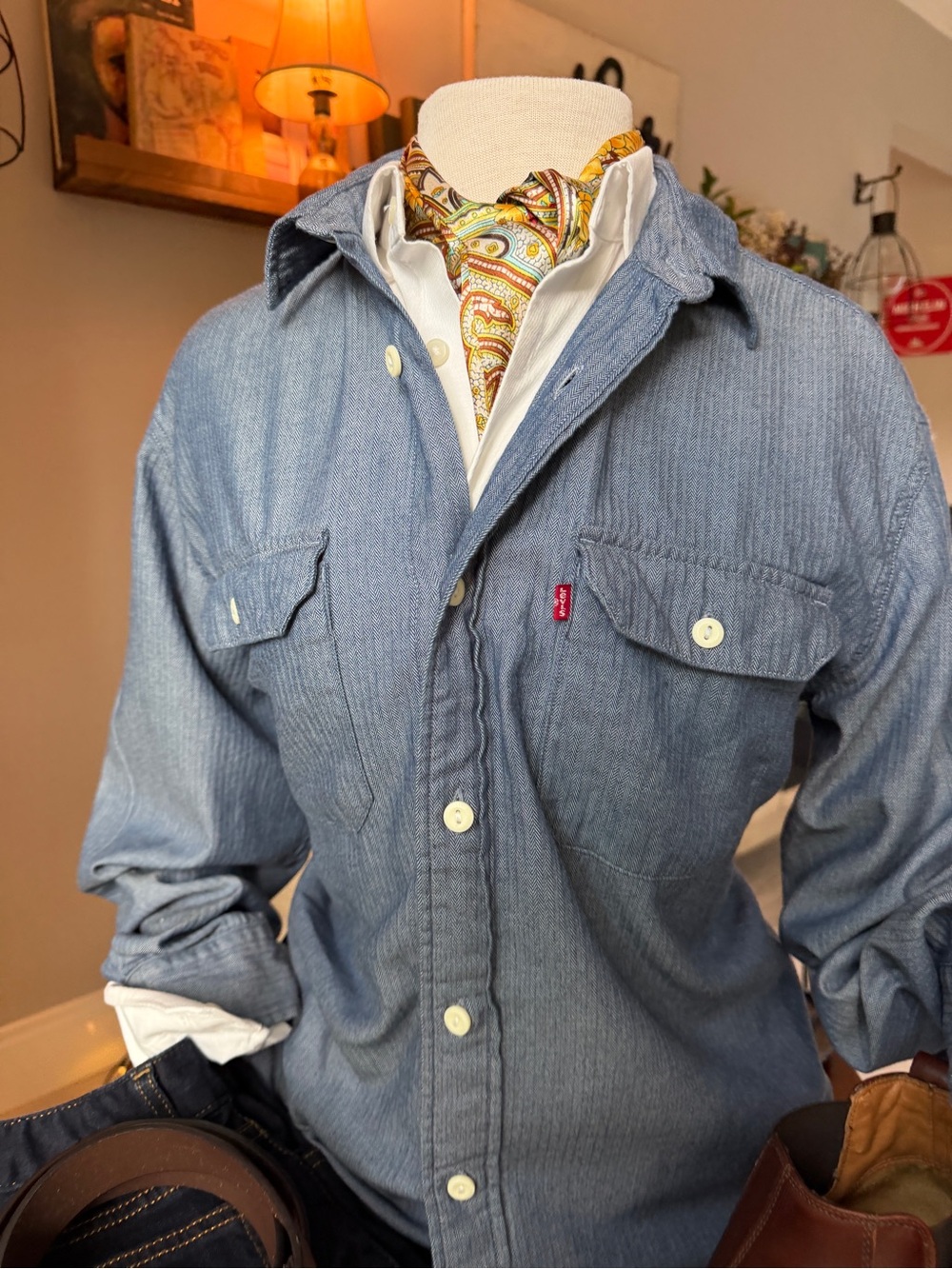 Levi's Light Blue Denim Workshirt Jacket